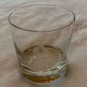 Crystal Cruises Rocks Glass 8 Oz 1 1/2 In Tall 3 Inches Round Clear White Letter